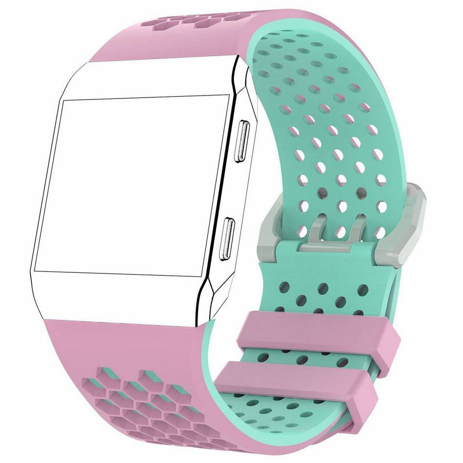 pink teal high-end strap for fitbit ionic silicone
