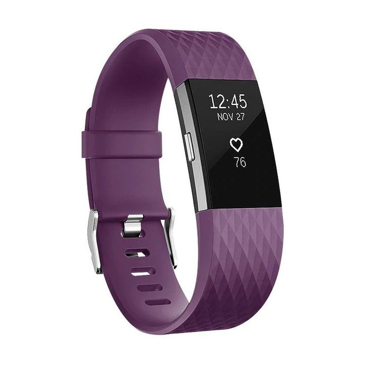 luxury strap for fitbit charge 2 buckle purple
 