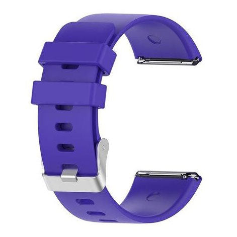 smooth fitbit versa silicone strap purple
