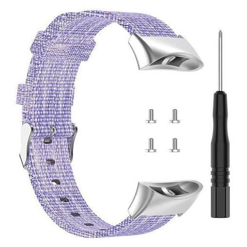 purple watch strap for garmin swim 2 nylon
