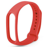 red amazfit band 5 strap silicone finish
