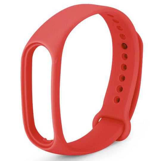 red amazfit band 5 strap silicone finish
