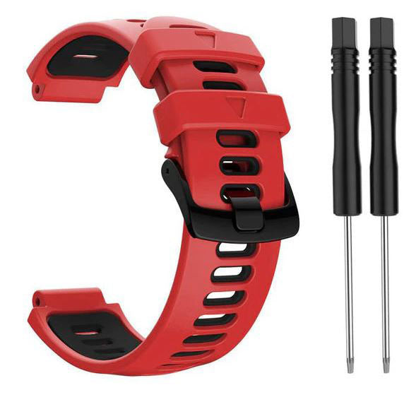 red black silicone strap for garmin forerunner 230
