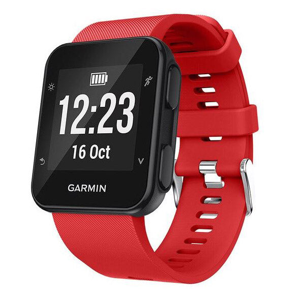 red soft silicone strap garmin forerunner 35
