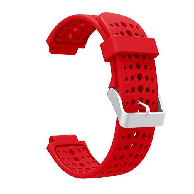 red breathable strap for garmin forerunner 230 watch
