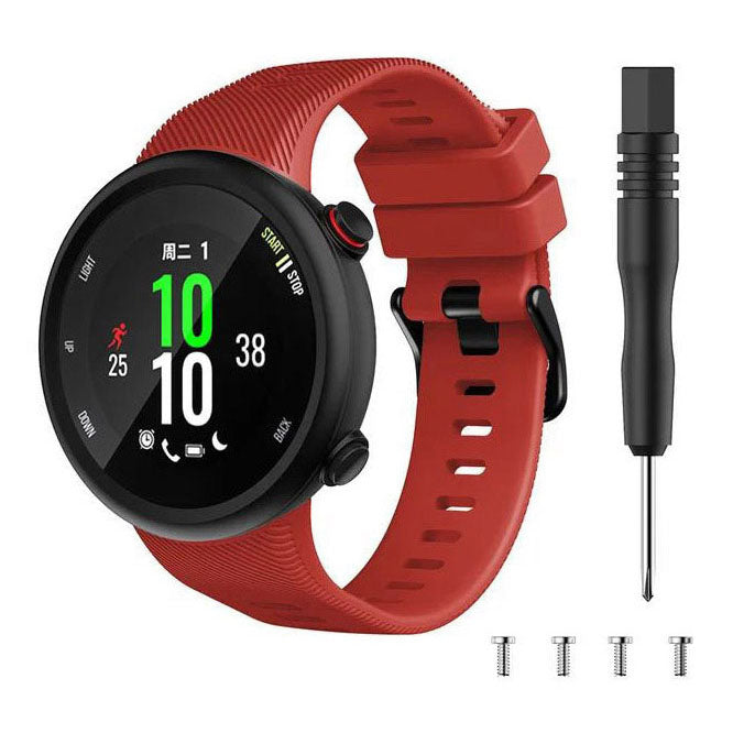 red comfortable silicone band garmin forerunner 45
