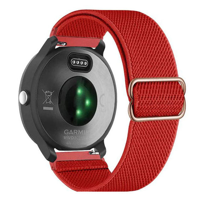 red nylon strap garmin vivoactive 3 breathable
