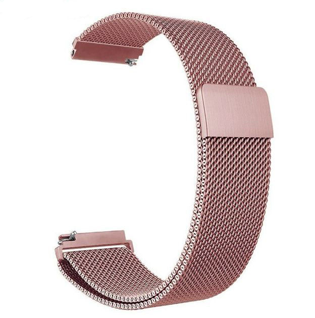 rose pink stainless steel fitbit versa 3 band
