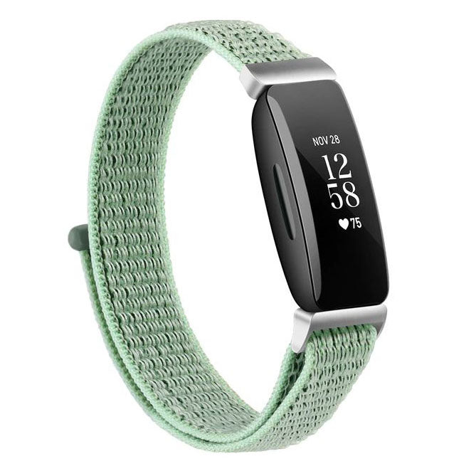 sea green nylon loop strap for fitbit inspire
