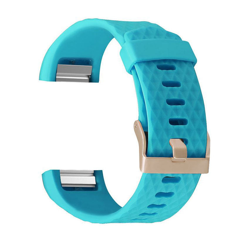 sky blue diamond pattern fitbit charge 2 band
