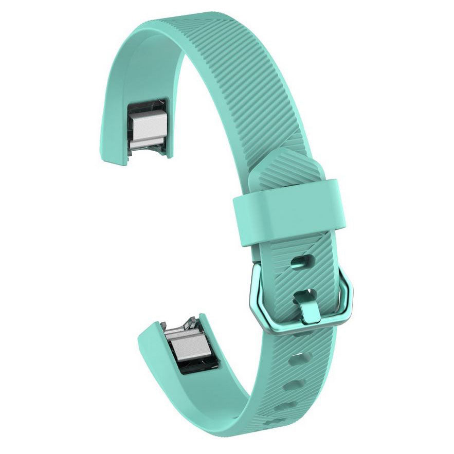 teal comfortable silicone fitbit alta strap
