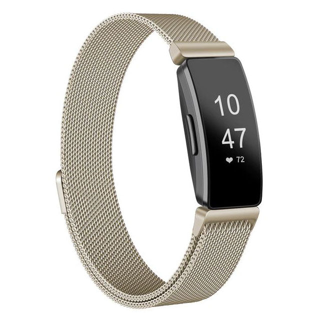 vintage gold elegant steel strap for fitbit inspire
