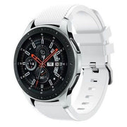 white textured silicone amazfit 1 strap buckle
