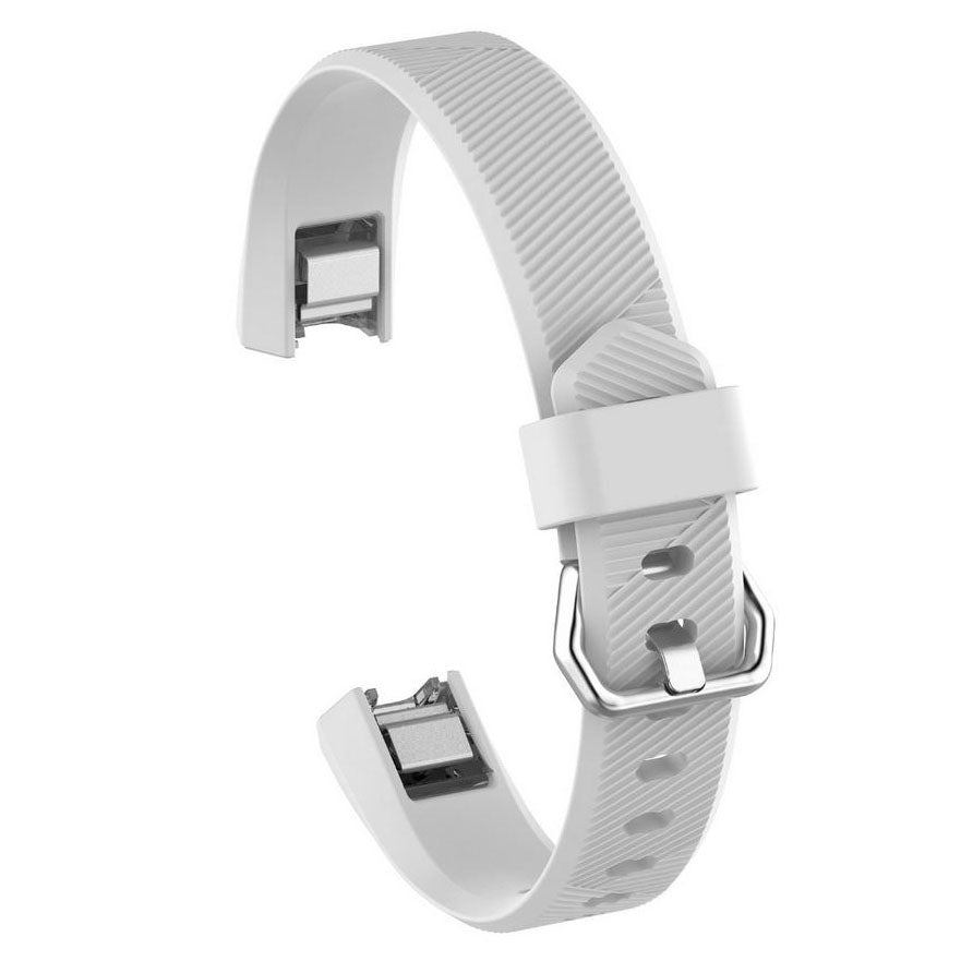 durable fitbit alta strap with buckle white