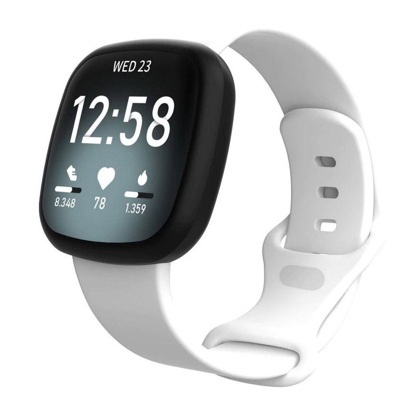 white lightweight fitbit sense 2 wristband
