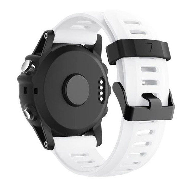 white garmin fenix 6x pro strap silicone rugged

