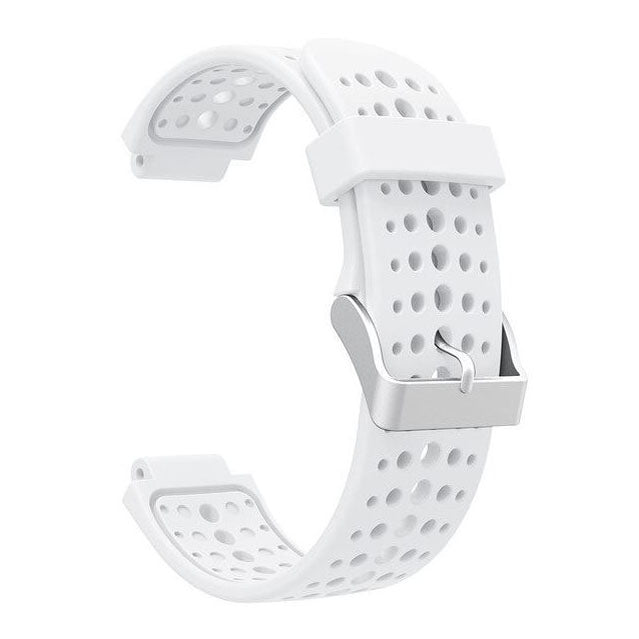 white silicone watch strap for garmin forerunner 220
