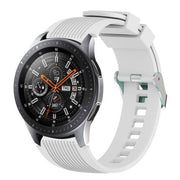white silicone strap for garmin forerunner 255 closeup
