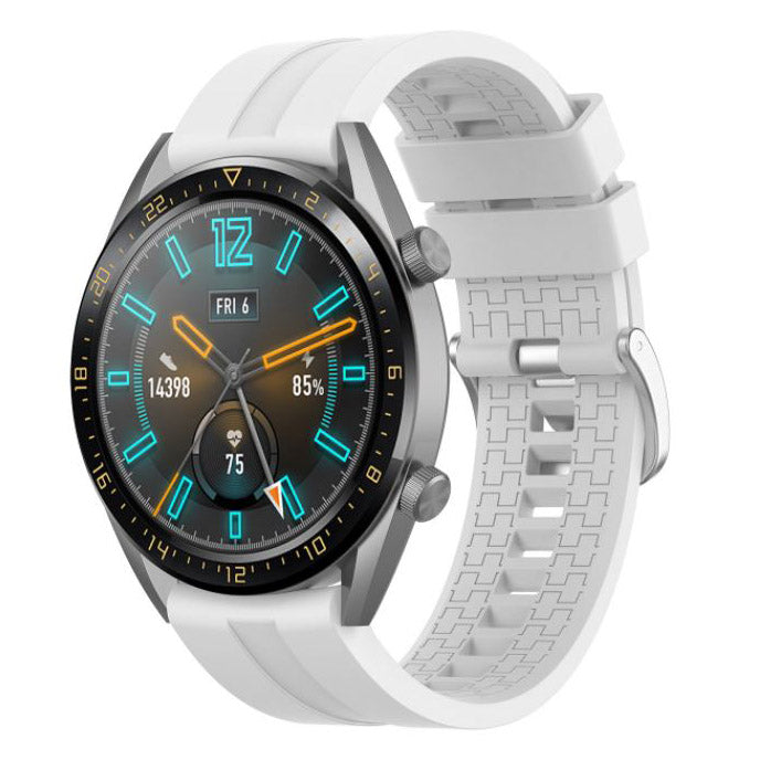 plain silicone garmin venu 2 strap white 