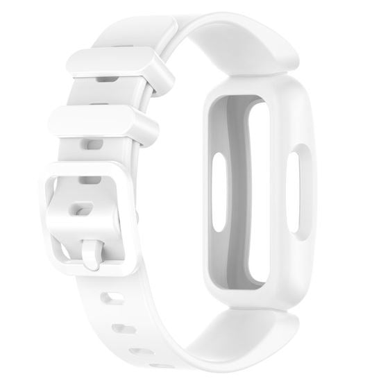 white silicone fitbit Ace 3  band for kids

