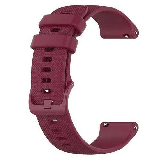 wine red luxury silicone garmin vivomove 3s strap

