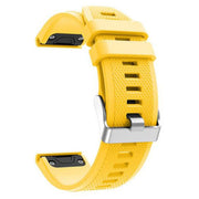 yellow durable strap for garmin foreunner 745 side view
