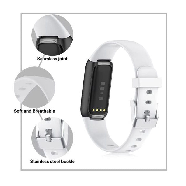 sleek silicone strap for fitbit luxe
