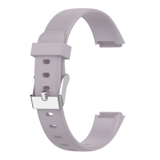 lavender plain silicone fitbit luxe band
